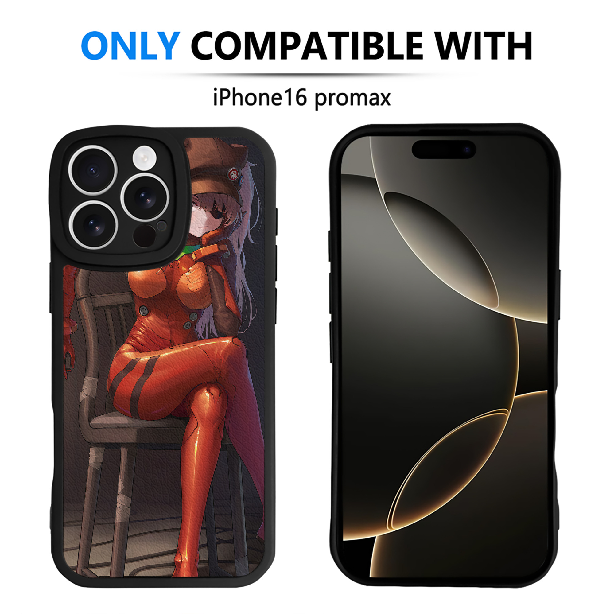 （画像用） EVA 新世紀エヴァンゲリオン 【iPhone 16シリーズ対応】シリコンスマホケース（レザー調） 材質：シリコン